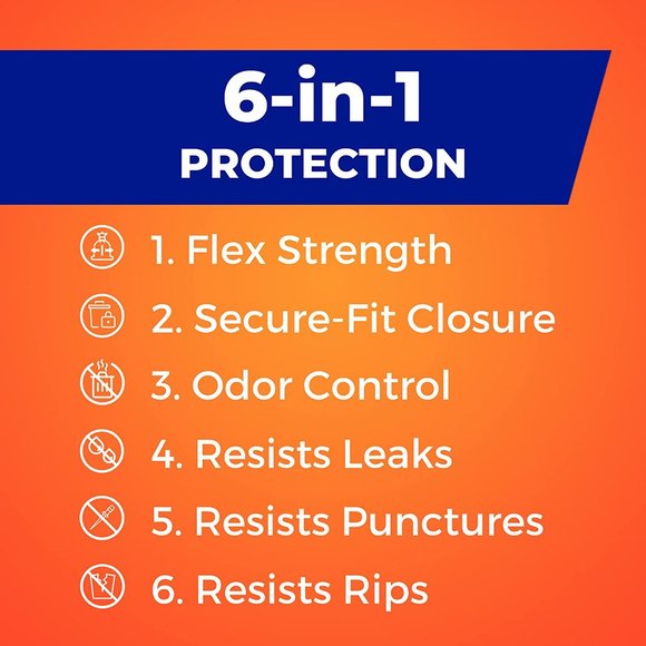 40 Count Ultra Strong Tall Kitchen Trash Bags, Blackout, Clean Burst  13 Gallon - Picture 5 of 5